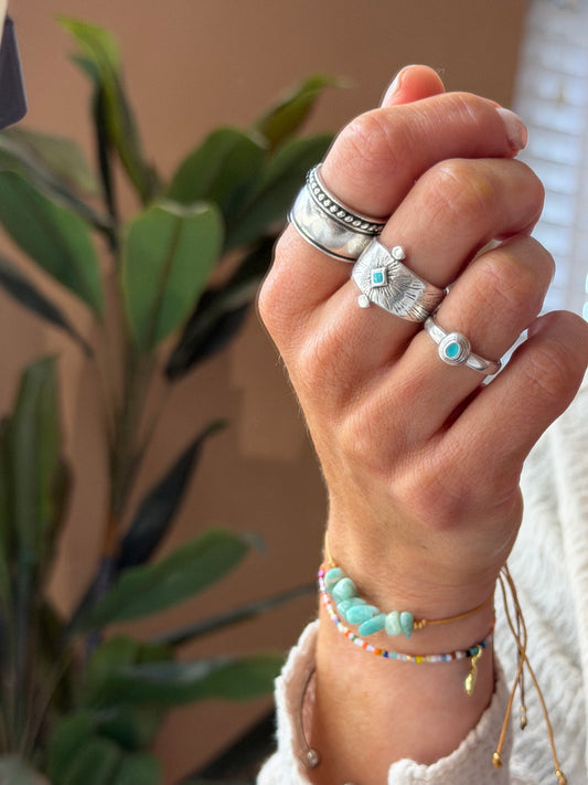 Rhodes Silver Band Ring