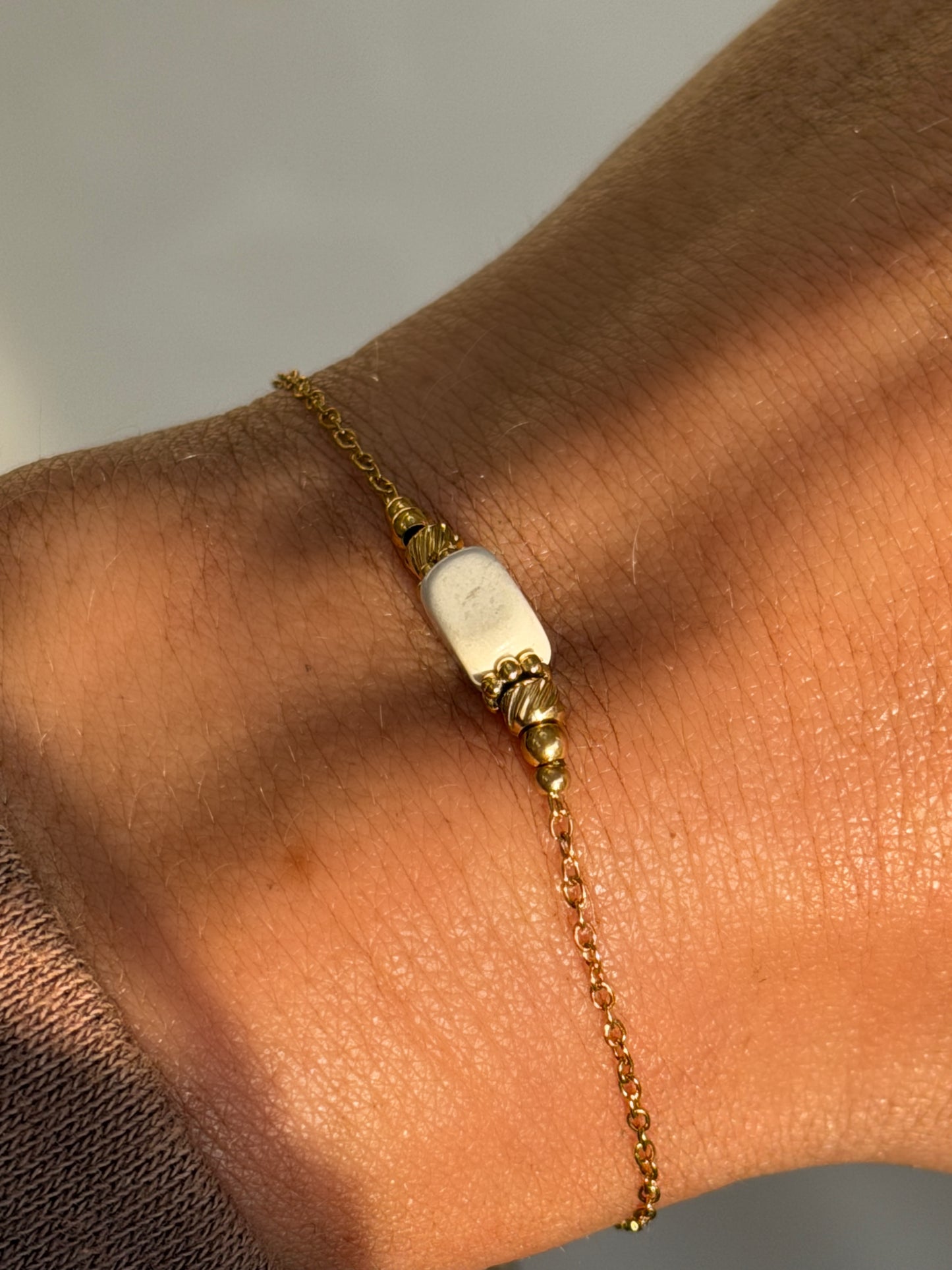 Ivory Aura Gold Bracelet