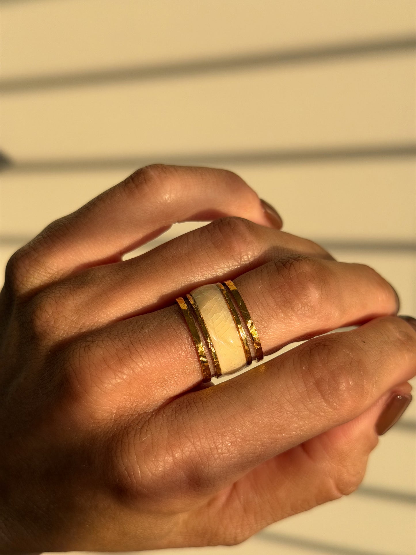 Golden Horizon Adjustable Ring
