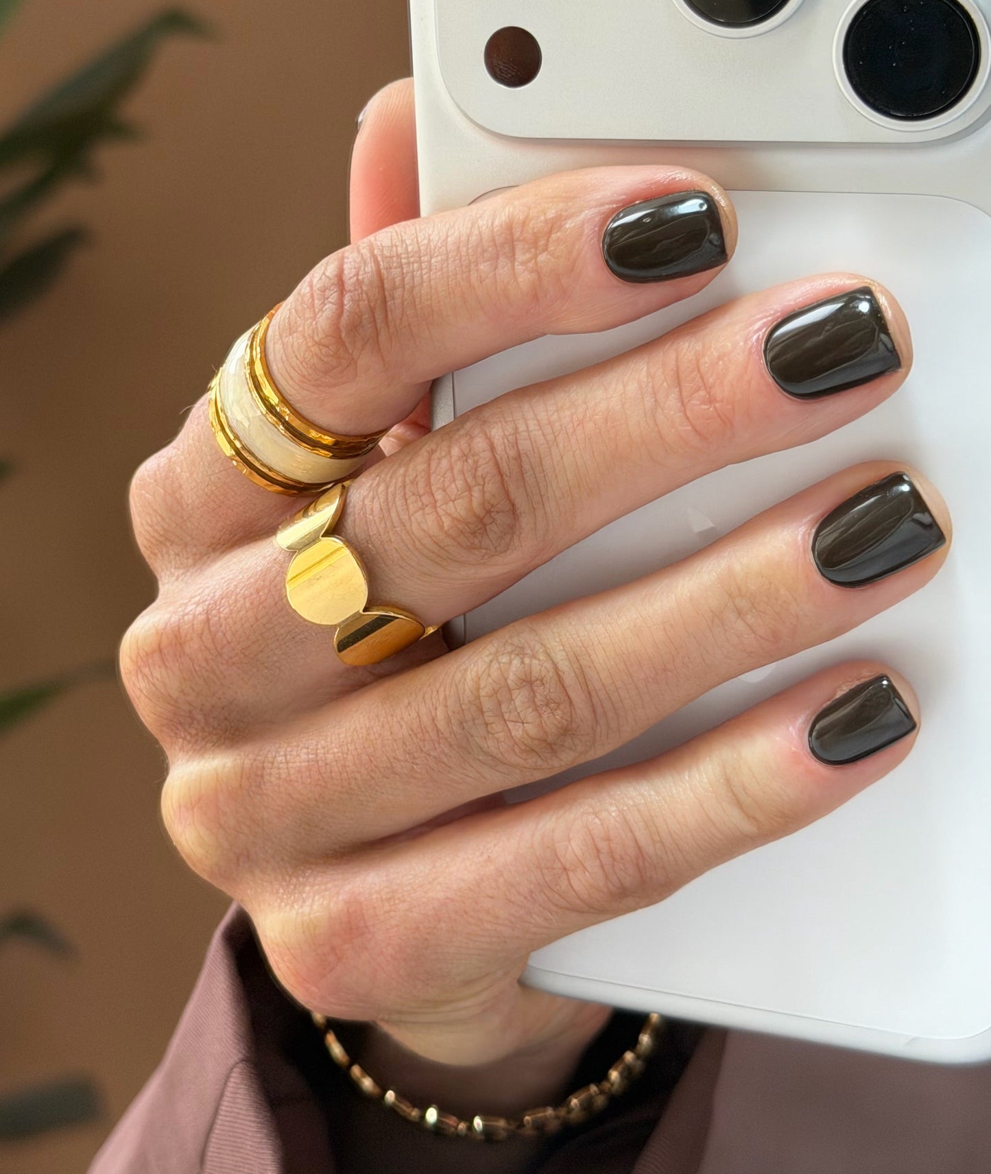 Gold Luna Adjustable Ring