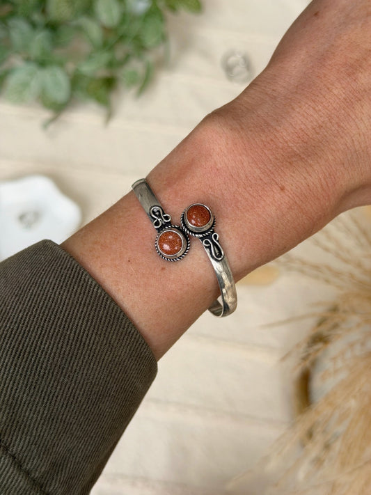 Golden Sunstone Cuff
