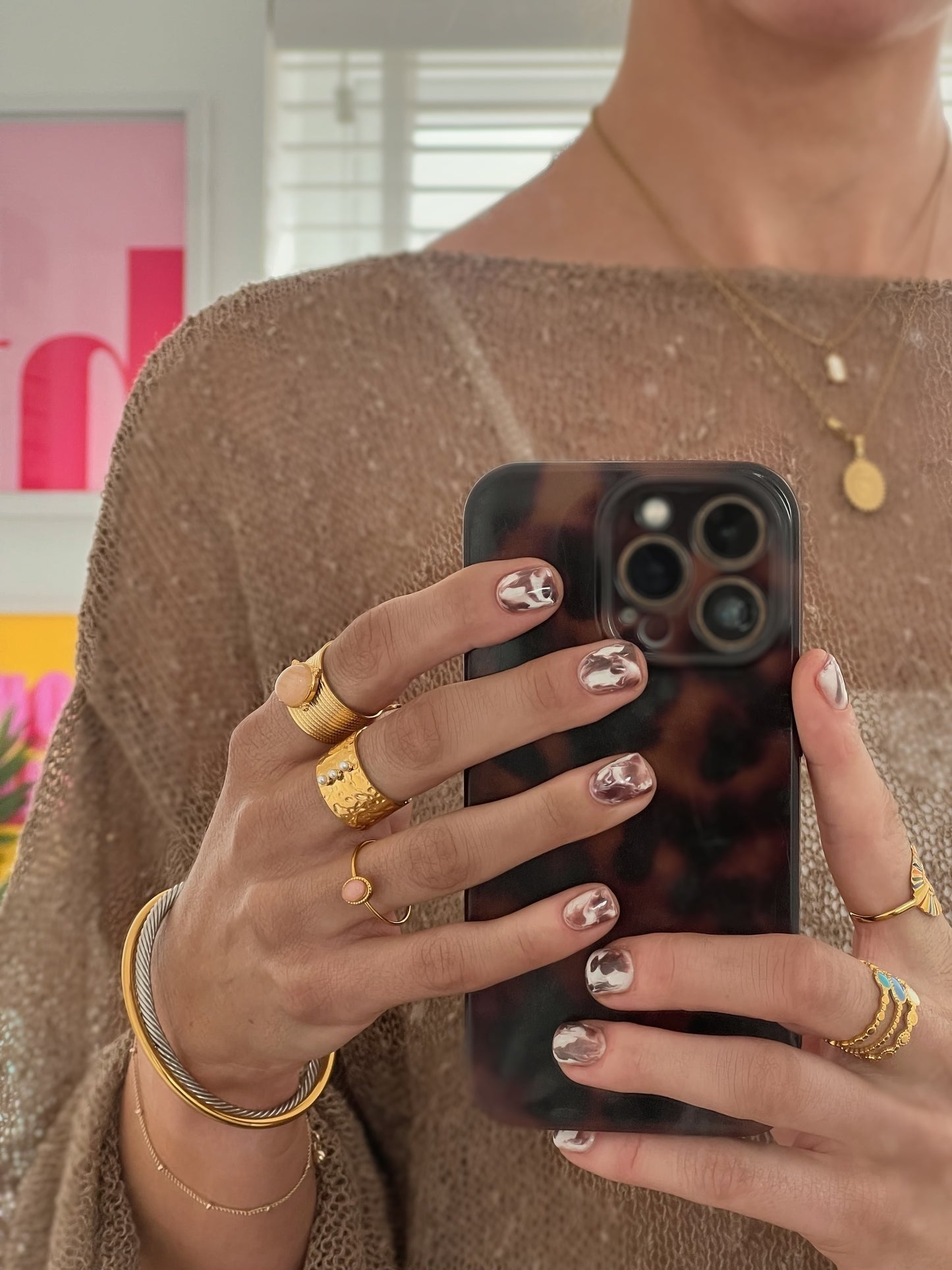 Luna Blush Waterproof Adjustable Ring