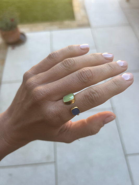 Dual Gem Statement Ring