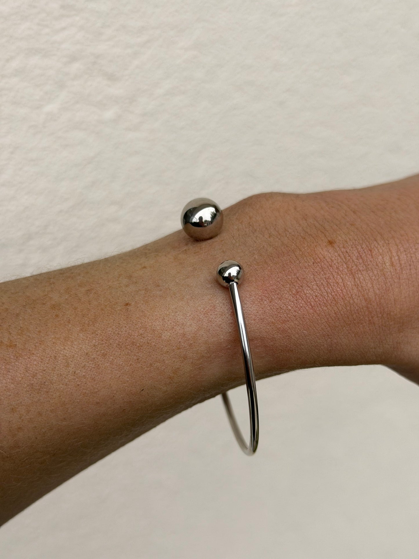 Silver Sphere Bangle