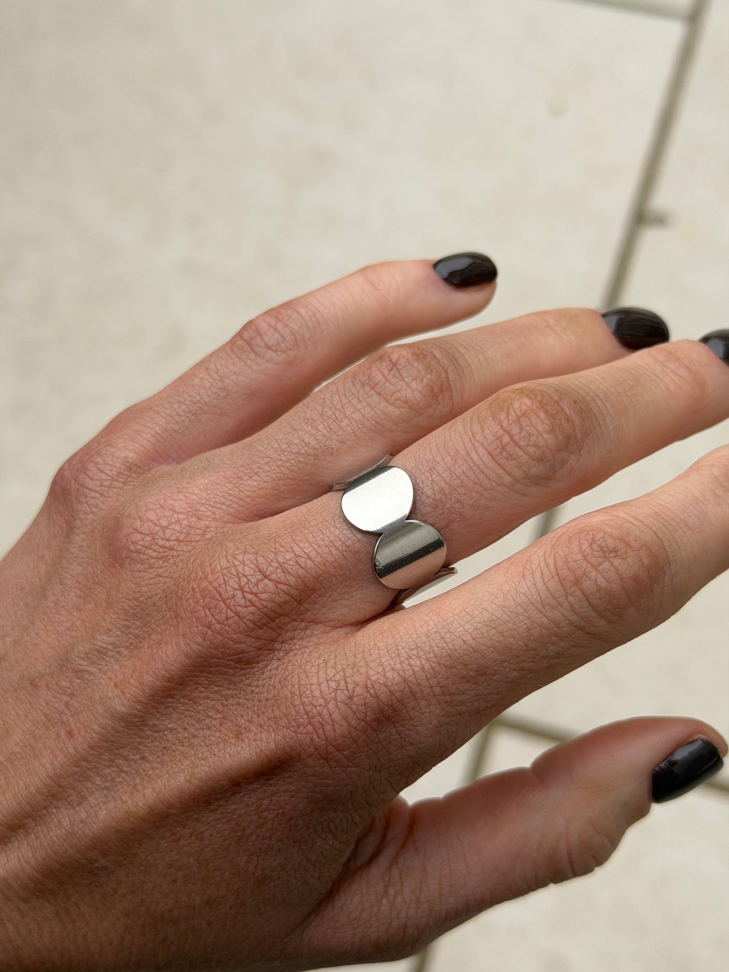 Luna Curve Adjustable Ring