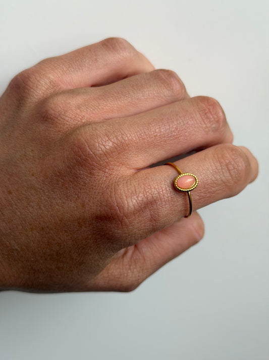 Luna Blush Waterproof Adjustable Ring