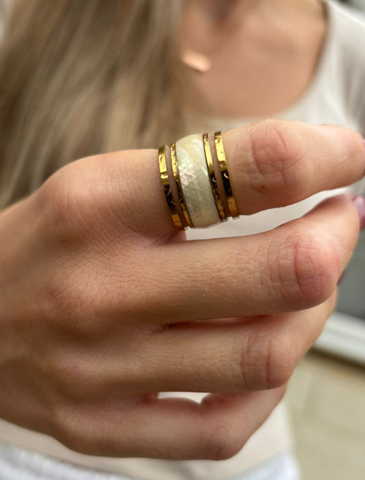 Golden Horizon Adjustable Ring