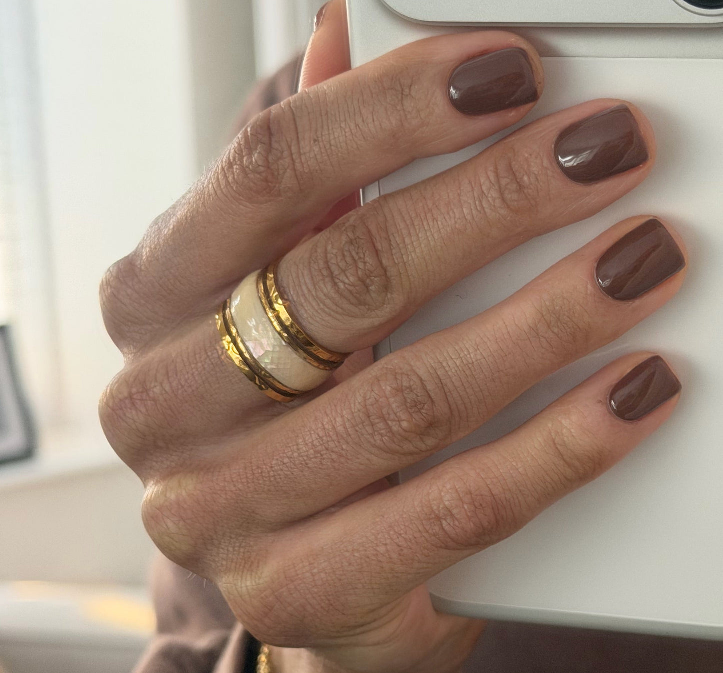 Golden Horizon Adjustable Ring