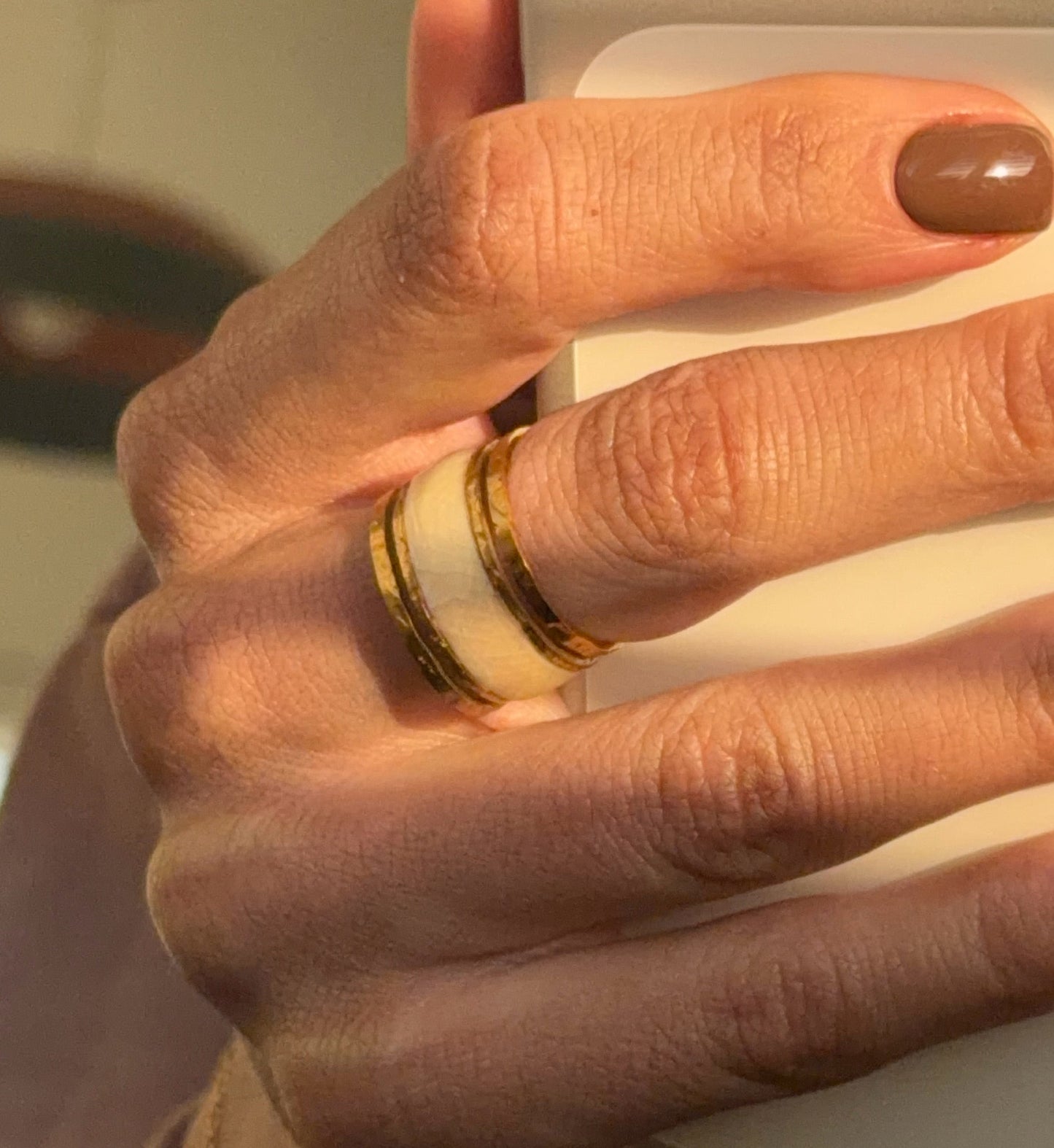 Golden Horizon Adjustable Ring